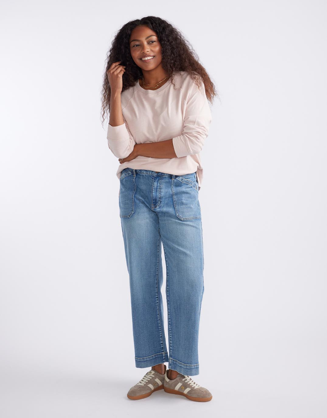 white-co-henley-sunset-top-dusty-pink-womens-clothing