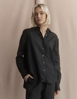 white-co-katie-linen-shirt-black-womens-clothing