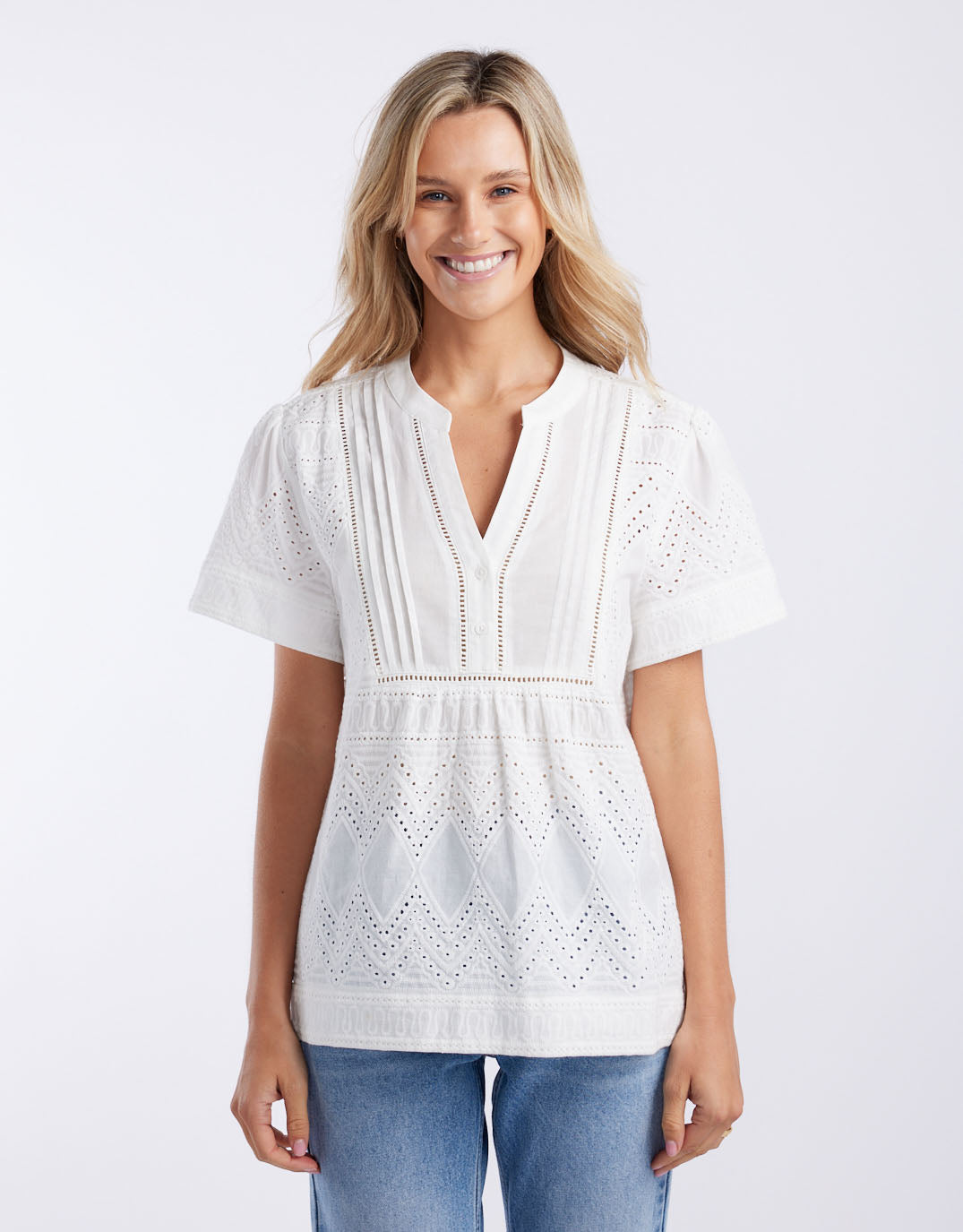 white-co-la-dolce-vita-short-sleeve-top-white-womens-clothing