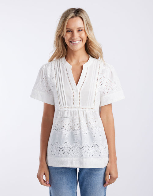 white-co-la-dolce-vita-short-sleeve-top-white-womens-clothing