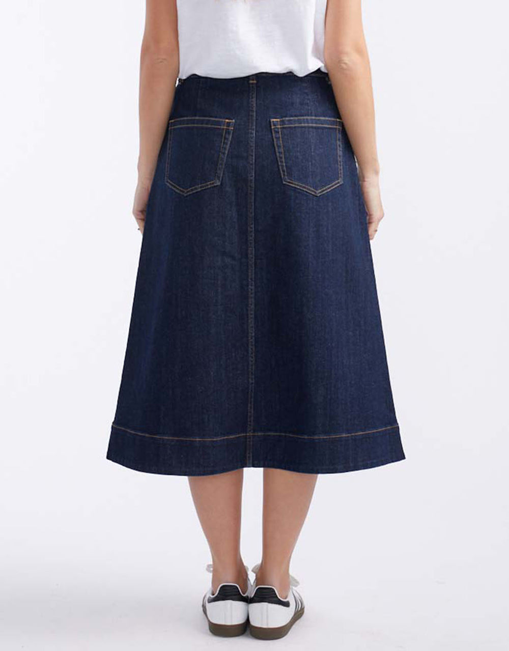 Catalina Midi Skirt - Indigo
