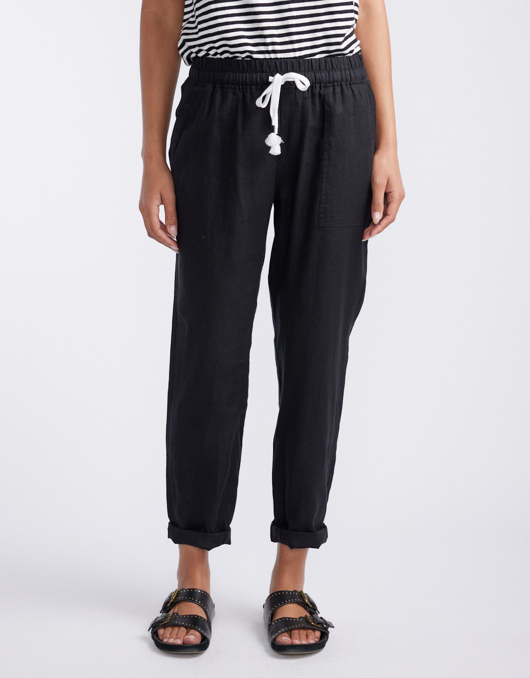 white-co-linen-beach-comber-pant-black-womens-clothing