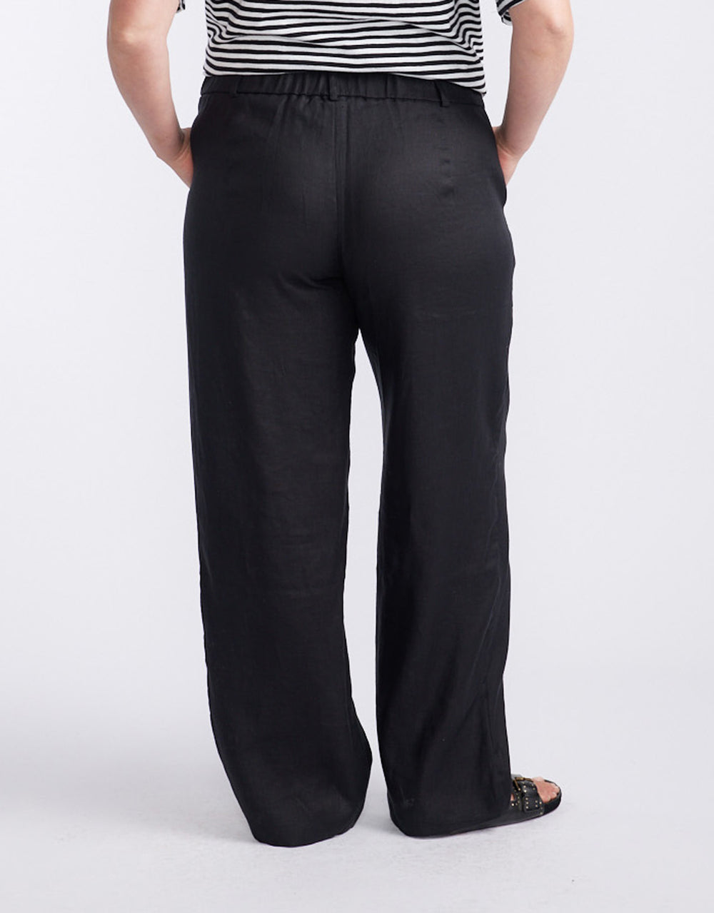 Chicago Linen Trouser - Black