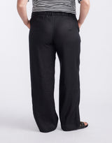 Chicago Linen Trouser - Black