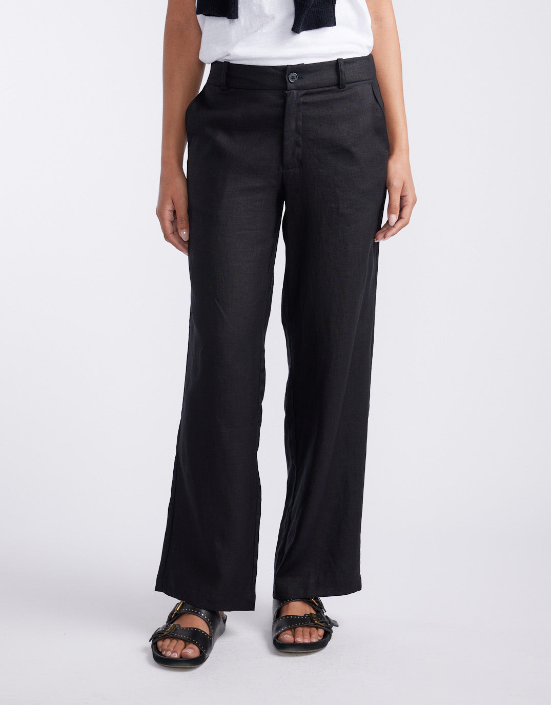 white-co-linen-trouser-black-womens-clothing