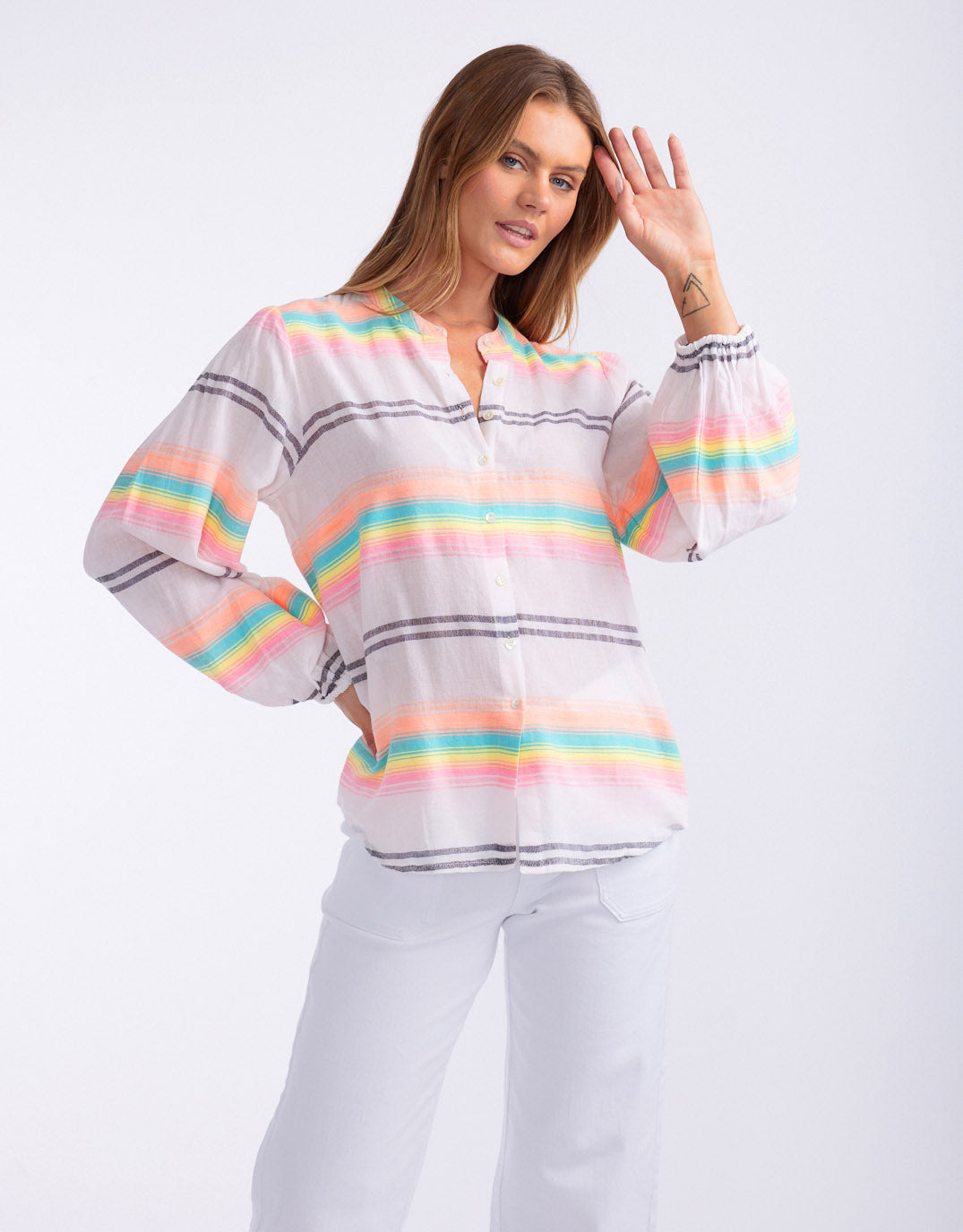 white-co-malibu-blouse-neon-rainbow-womens-clothing