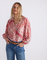 Mila Blouse - Sunset Paisley