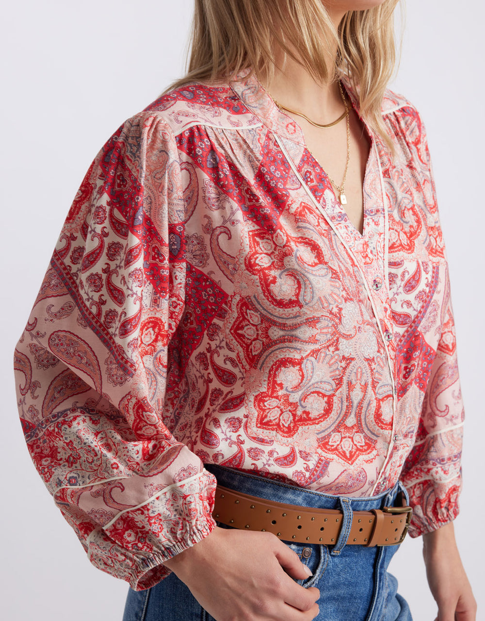 Mila Blouse - Sunset Paisley