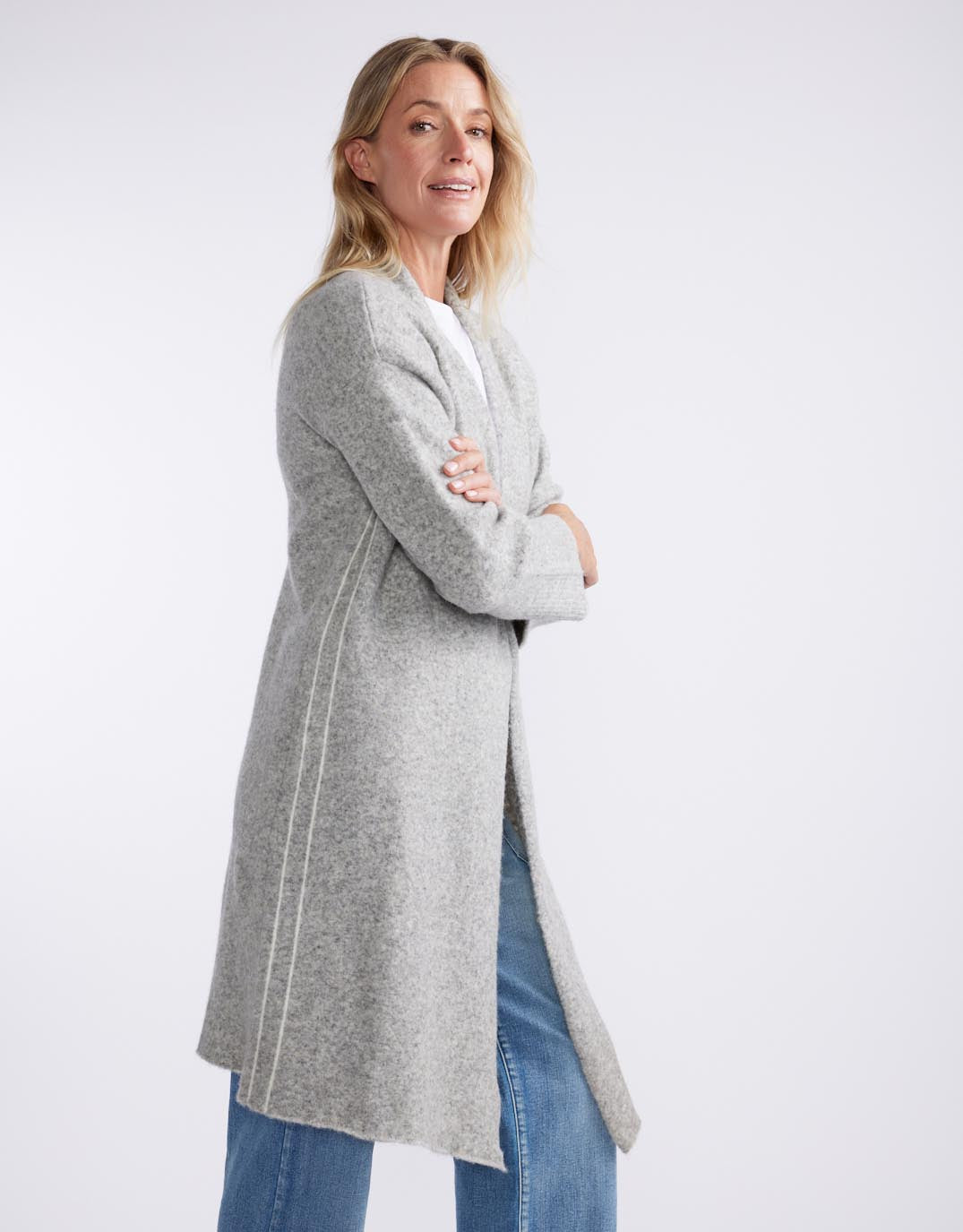 white-co-montreux-longline-cardigan-grey-marle-womens-clothing