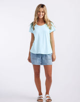 Original Round Neck T-Shirt - Ice Blue