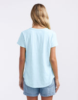 Original Round Neck T-Shirt - Ice Blue