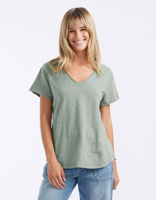 Original V Neck T-Shirt - Sage