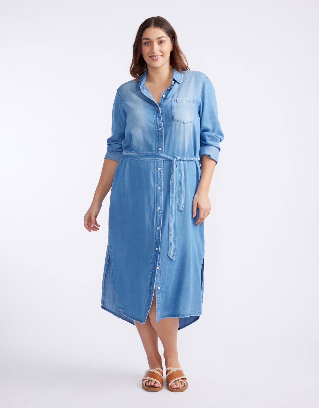 Avery Midi Vintage Denim Dress