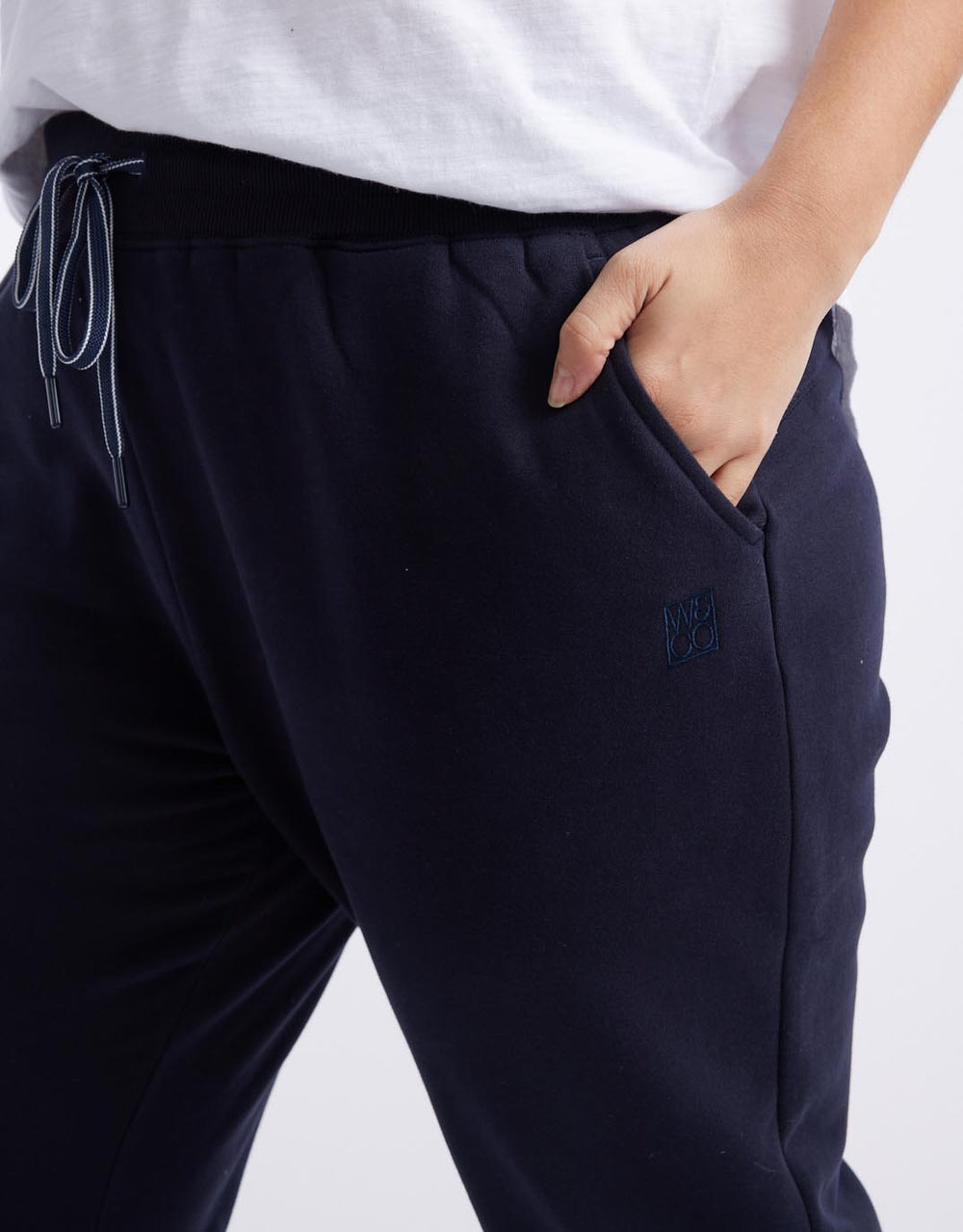 Monogram Fleece Lounge Pants - Navy