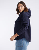 Monogram Fleece Lounge Pants - Navy