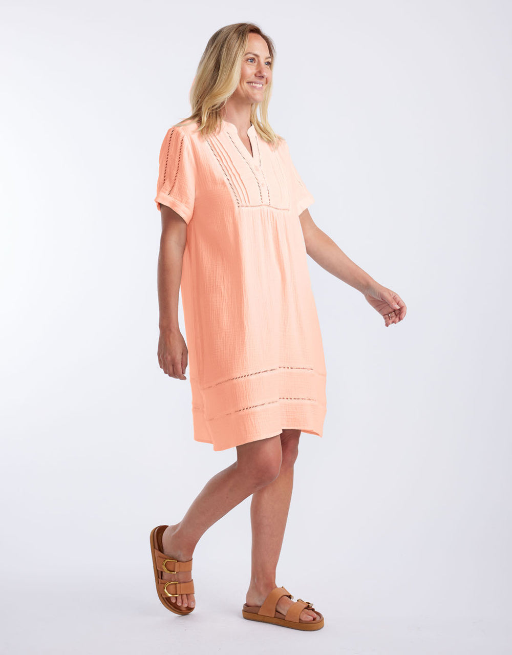 Positano Dress - Sorbet Orange