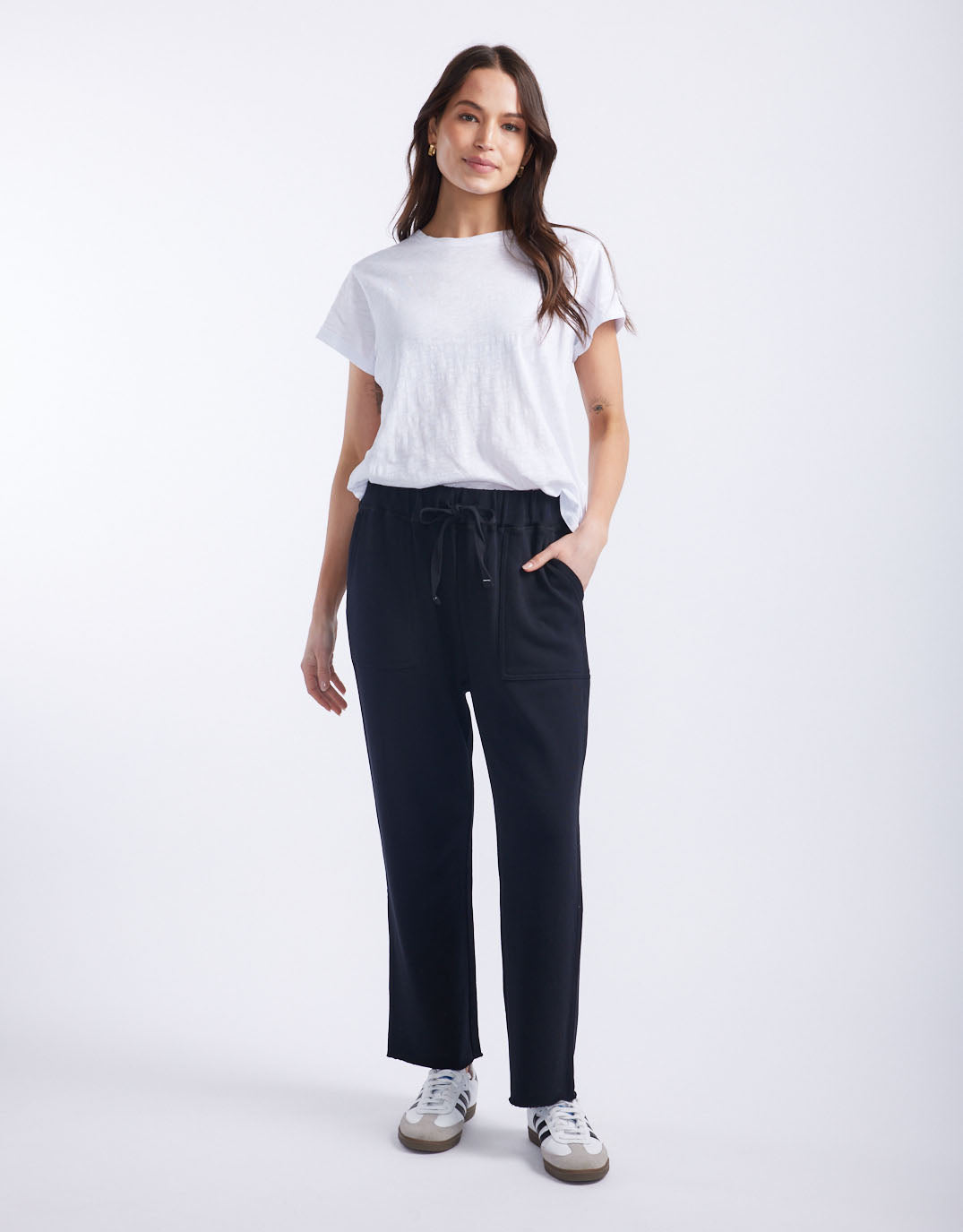 white-co-raw-edge-lounge-pant-black-womens-clothing