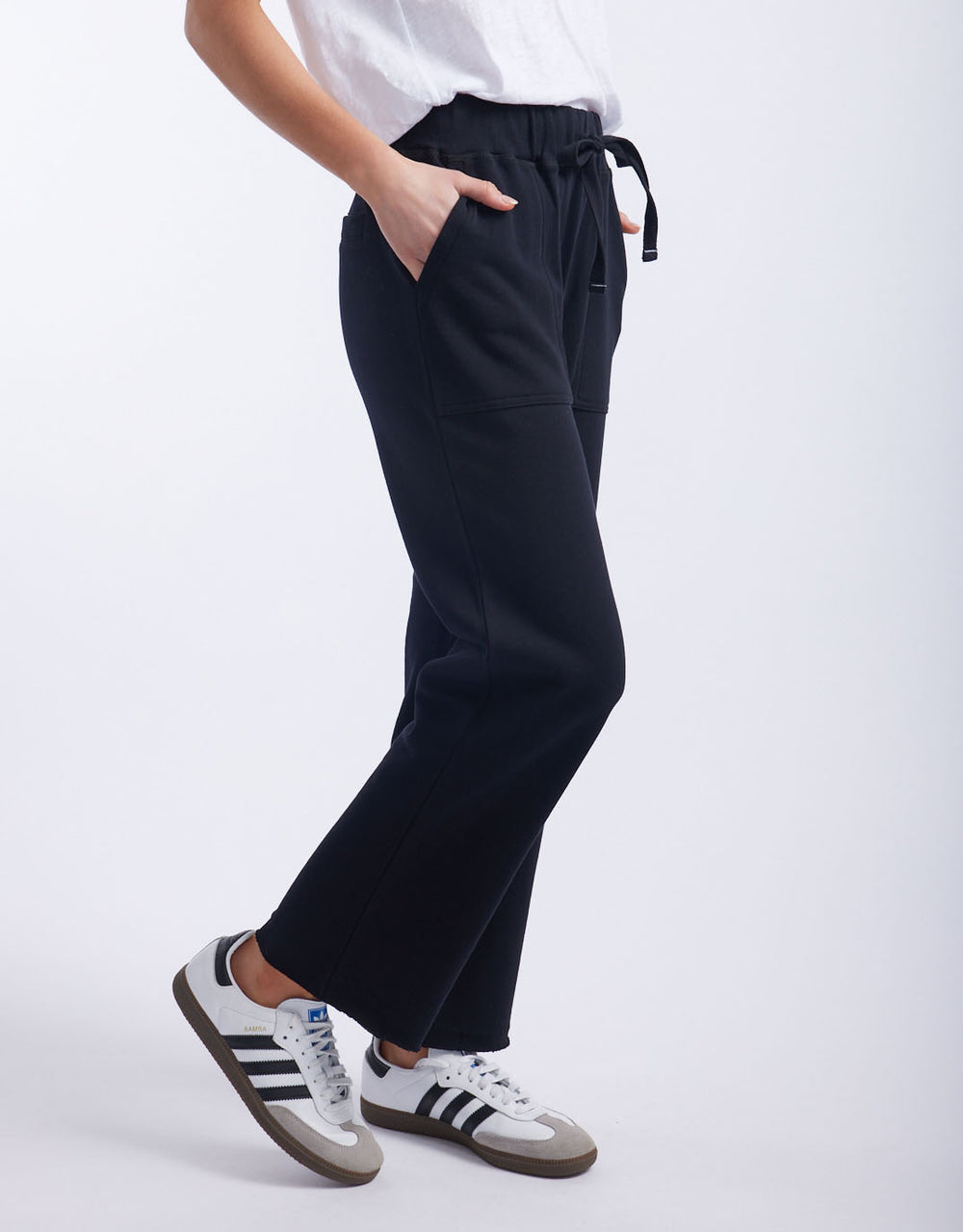 white-co-raw-edge-lounge-pant-black-womens-clothing