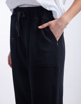 white-co-raw-edge-lounge-pant-black-womens-clothing