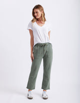 Raw Edge Lounge Pant - Washed Khaki