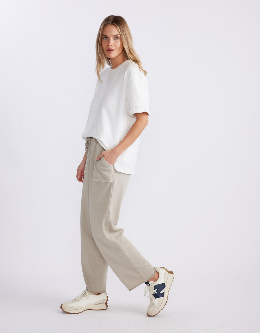 Raw Edge Lounge Pant - Washed Stone