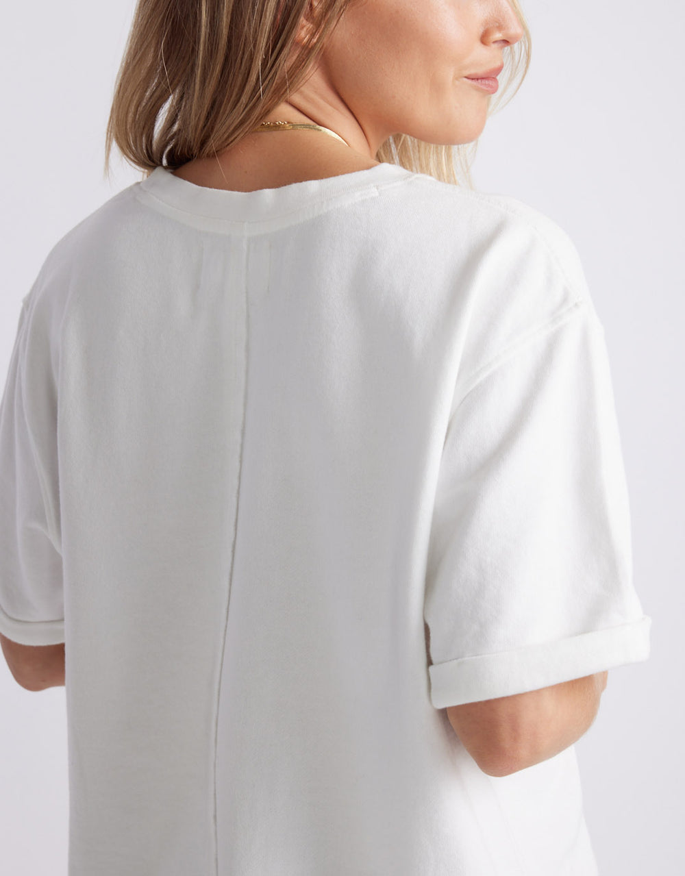 Raw Edge Tee - White