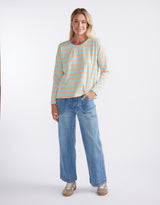 white-co-relaxed-long-sleeve-t-shirt-aqua-peach-stripe-womens-clothing