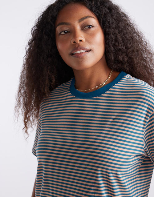 white-co-relaxed-tee-teal-peach-stripe-womens-clothing