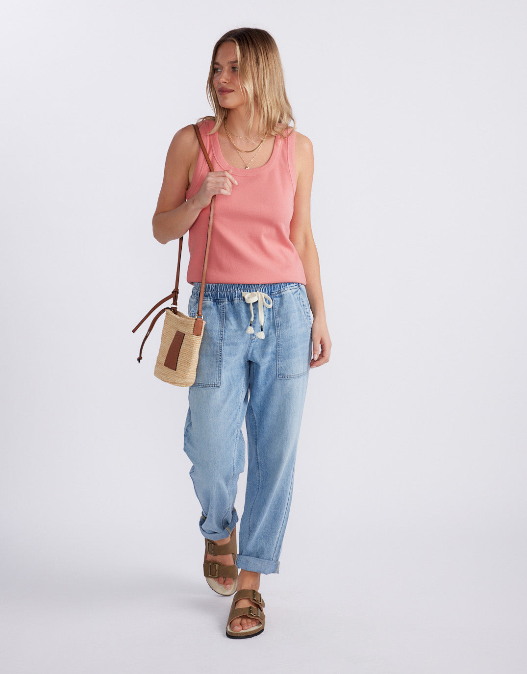 Rib Tank - Washed Red