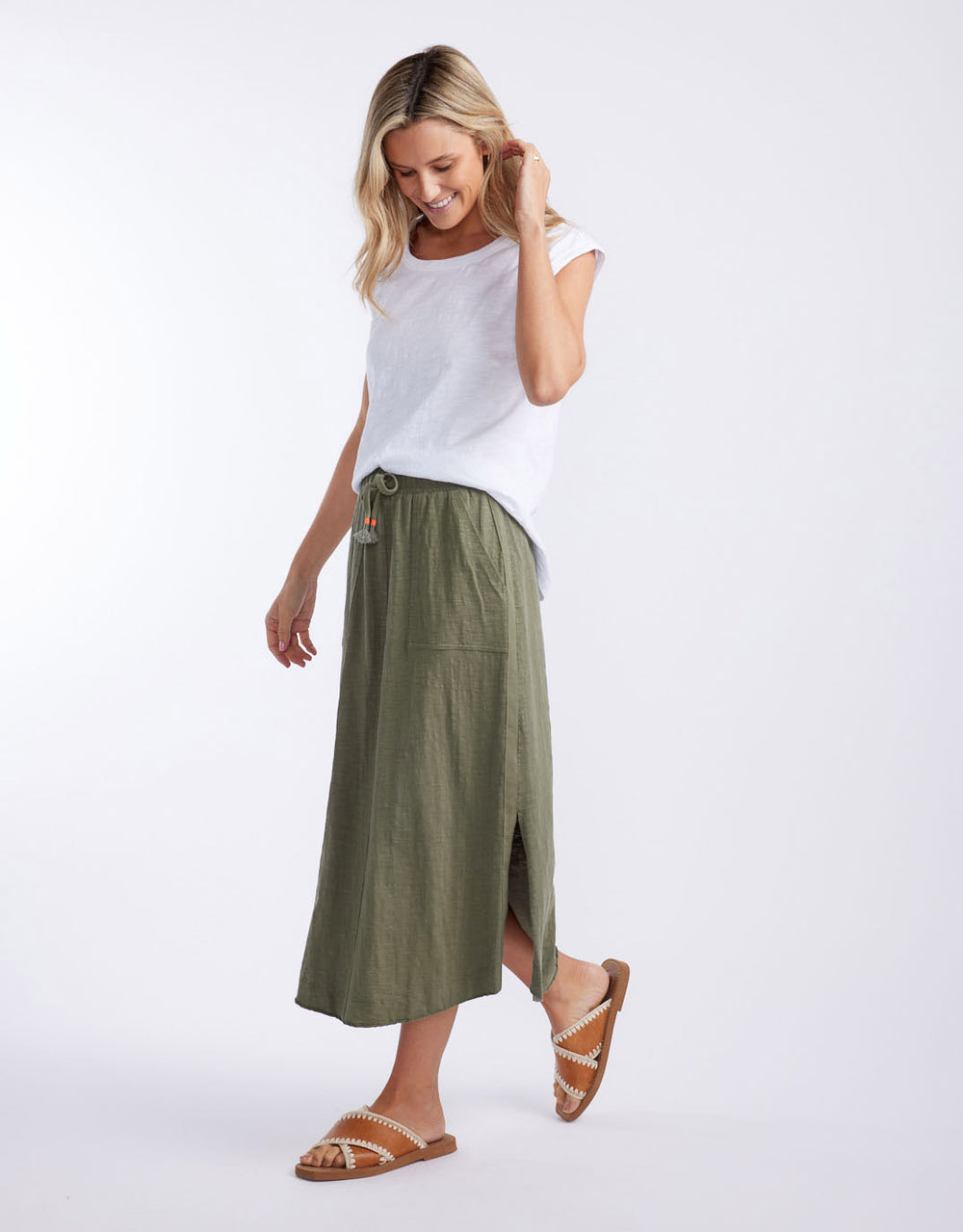 white-co-signature-midi-skirt-khaki-womens-clothing