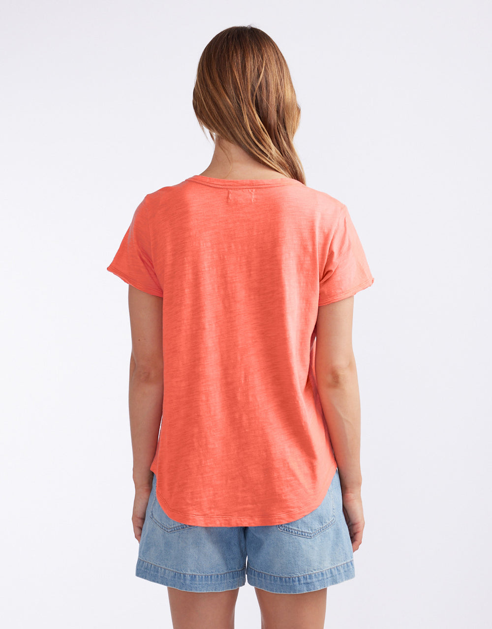 white-co-summer-round-neck-tee-sunset-melon-womens-clothing