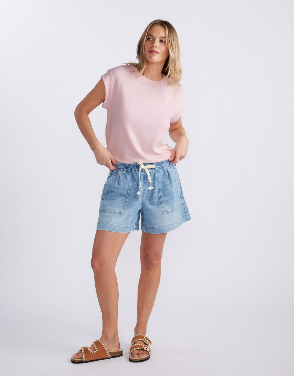 Coco Denim Short - Mid Wash