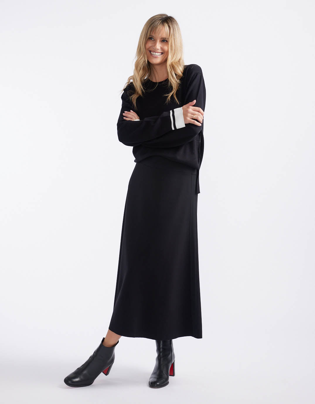 white-co-timeless-ponte-midi-skirt-black-womens-clothing