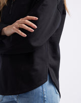 white-co-unwind-half-zip-sweater-black-womens-clothing
