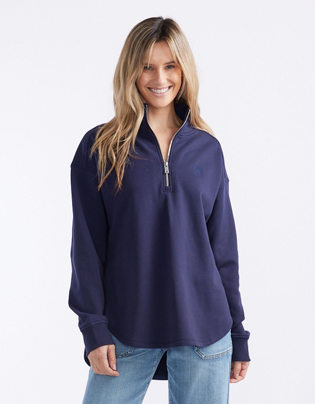 white-co-unwind-half-zip-sweater-navy-womens-clothing