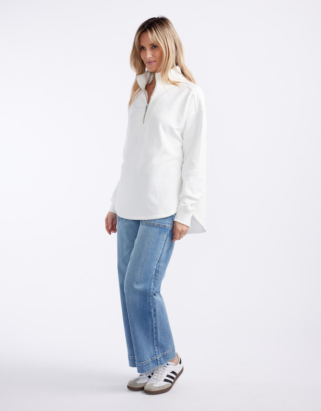 white-co-unwind-half-zip-sweater-white-womens-clothing