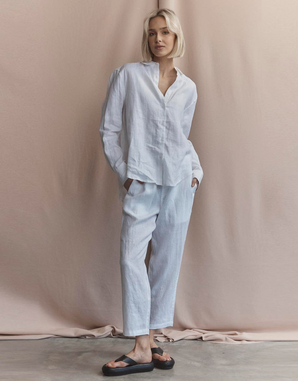 Abigail Pant - White