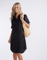 white-ftl-hettie-linen-shirt-dress-black-womens-clothing