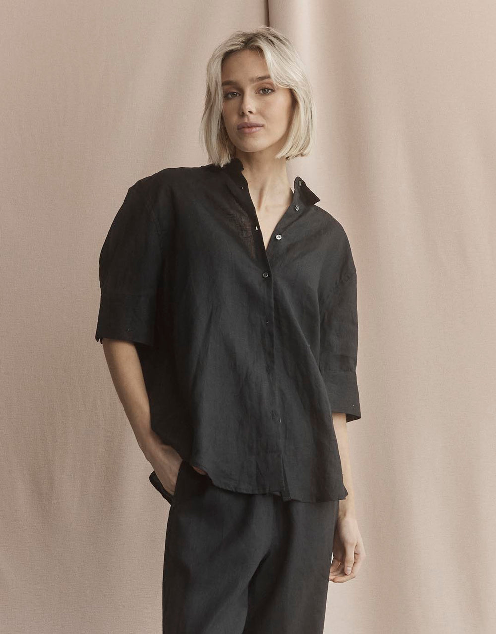 white-ftl-katie-linen-shirt-black-womens-clothing