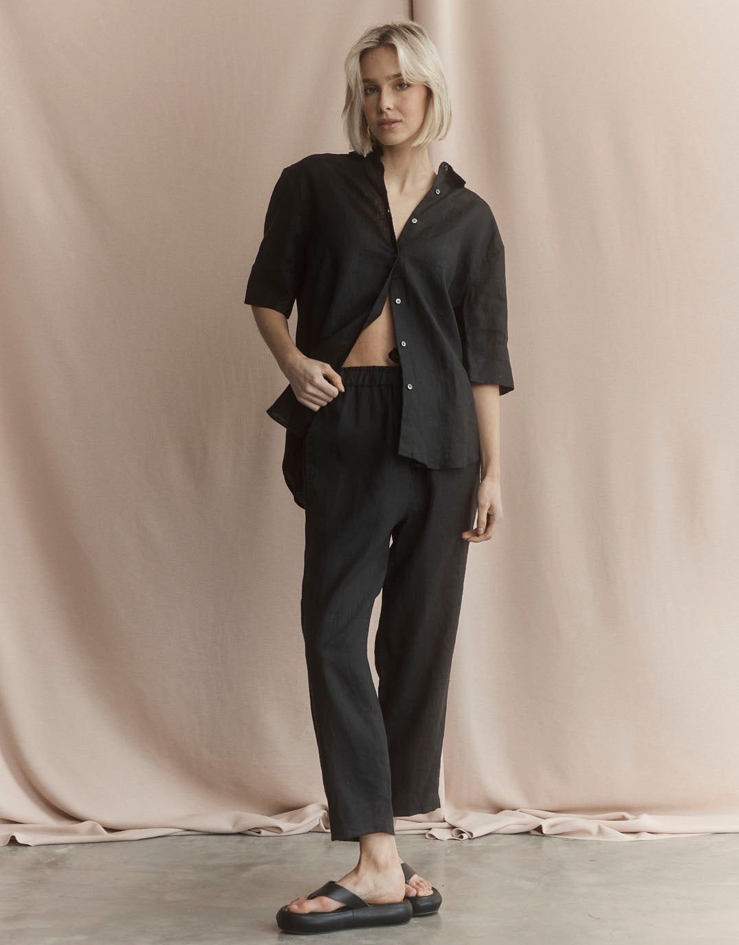 white-ftl-katie-linen-shirt-black-womens-clothing