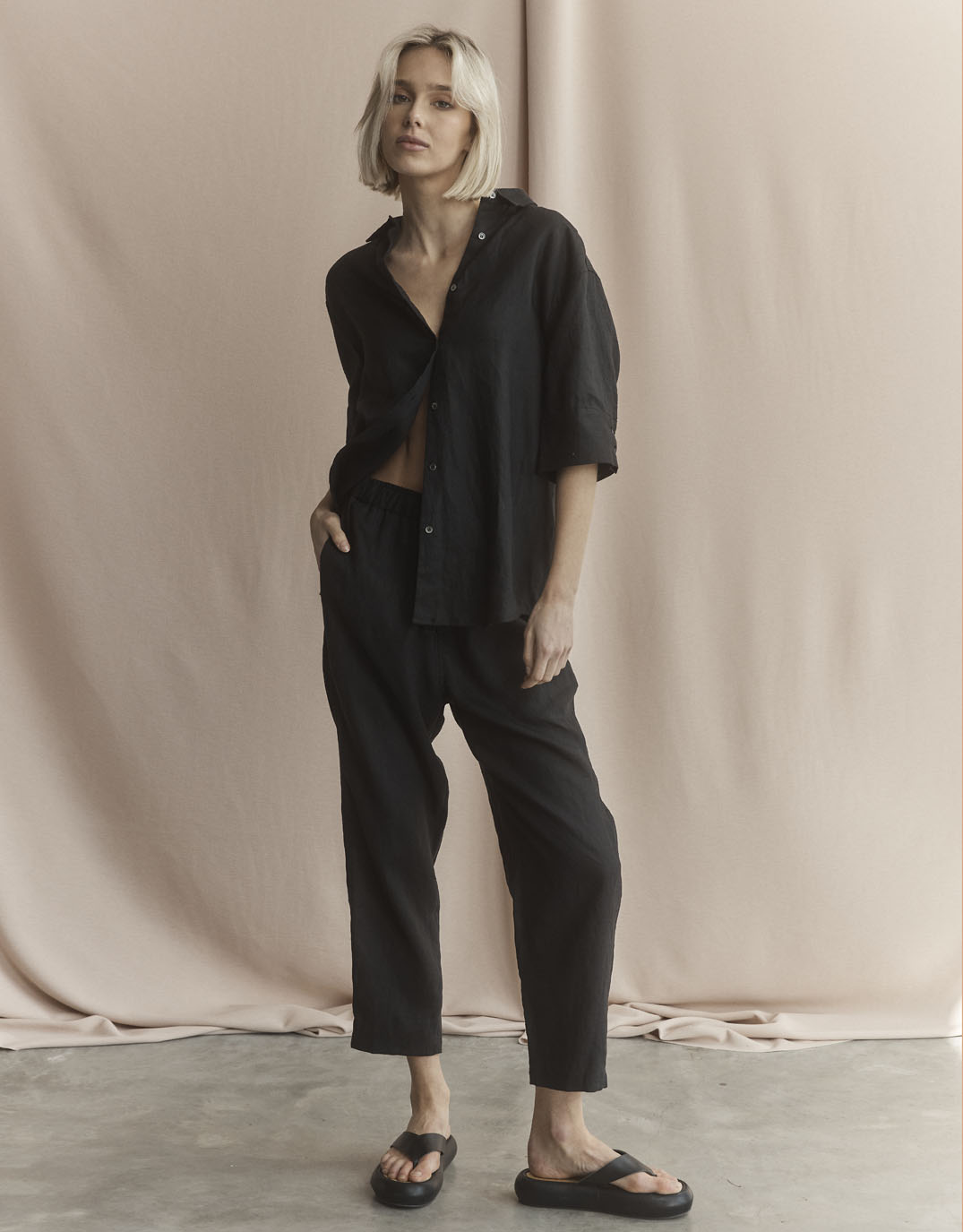 white-ftl-katie-linen-shirt-black-womens-clothing