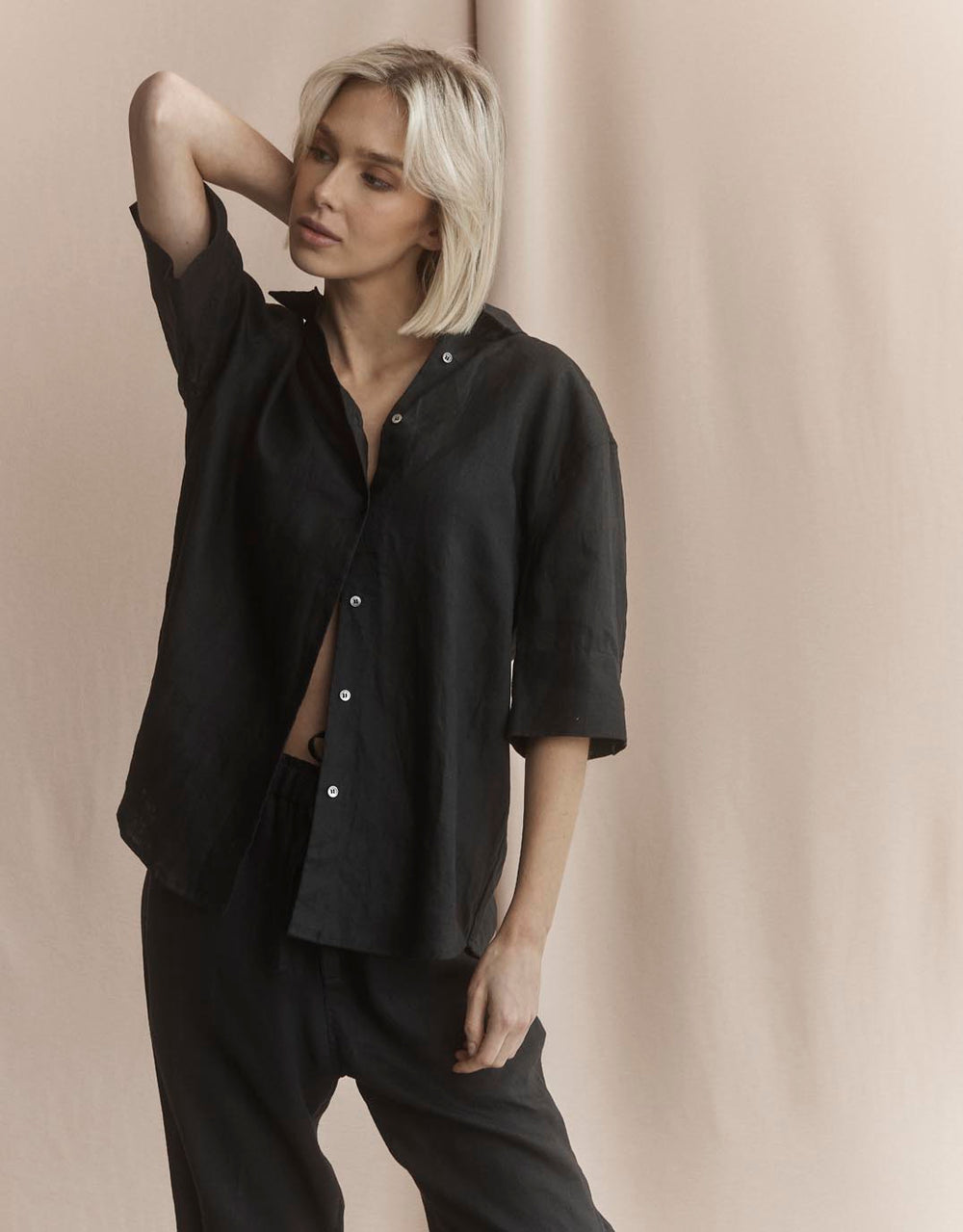 white-ftl-katie-linen-shirt-black-womens-clothing
