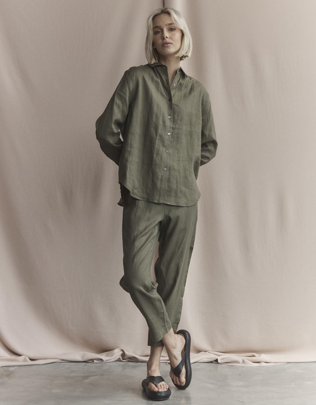 white-ftl-katie-linen-shirt-khaki-womens-clothing