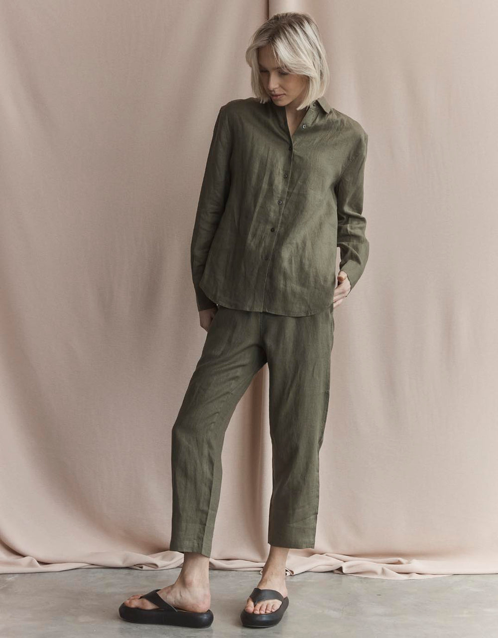 white-ftl-katie-linen-shirt-khaki-womens-clothing