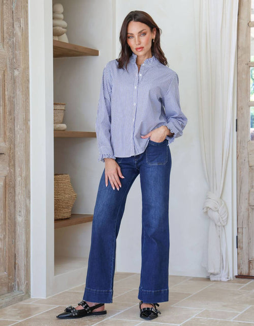 white-poetry-sammy-cotton-blouse-blue-stripe-womens-clothing