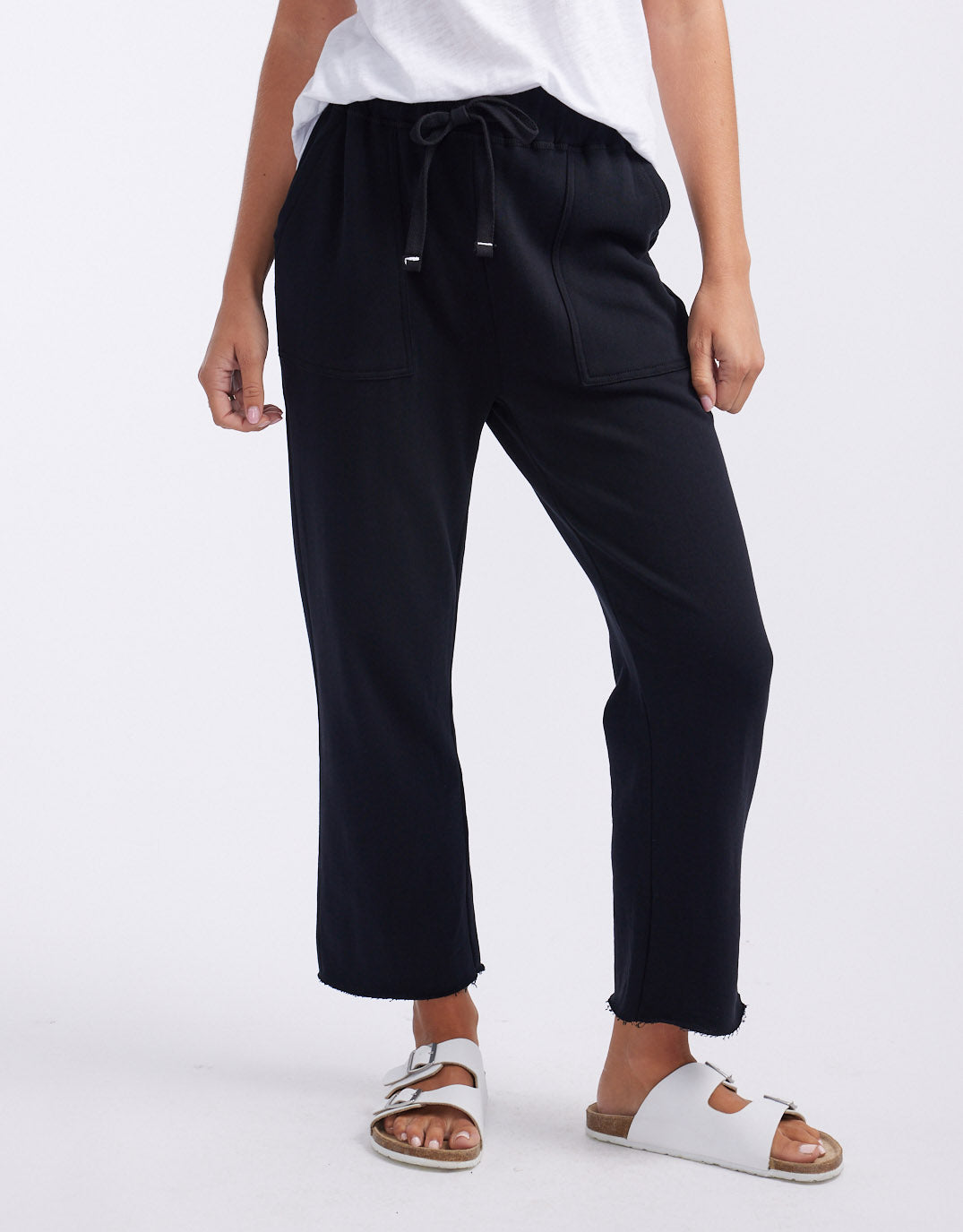 Raw Edge Lounge Pant - Black