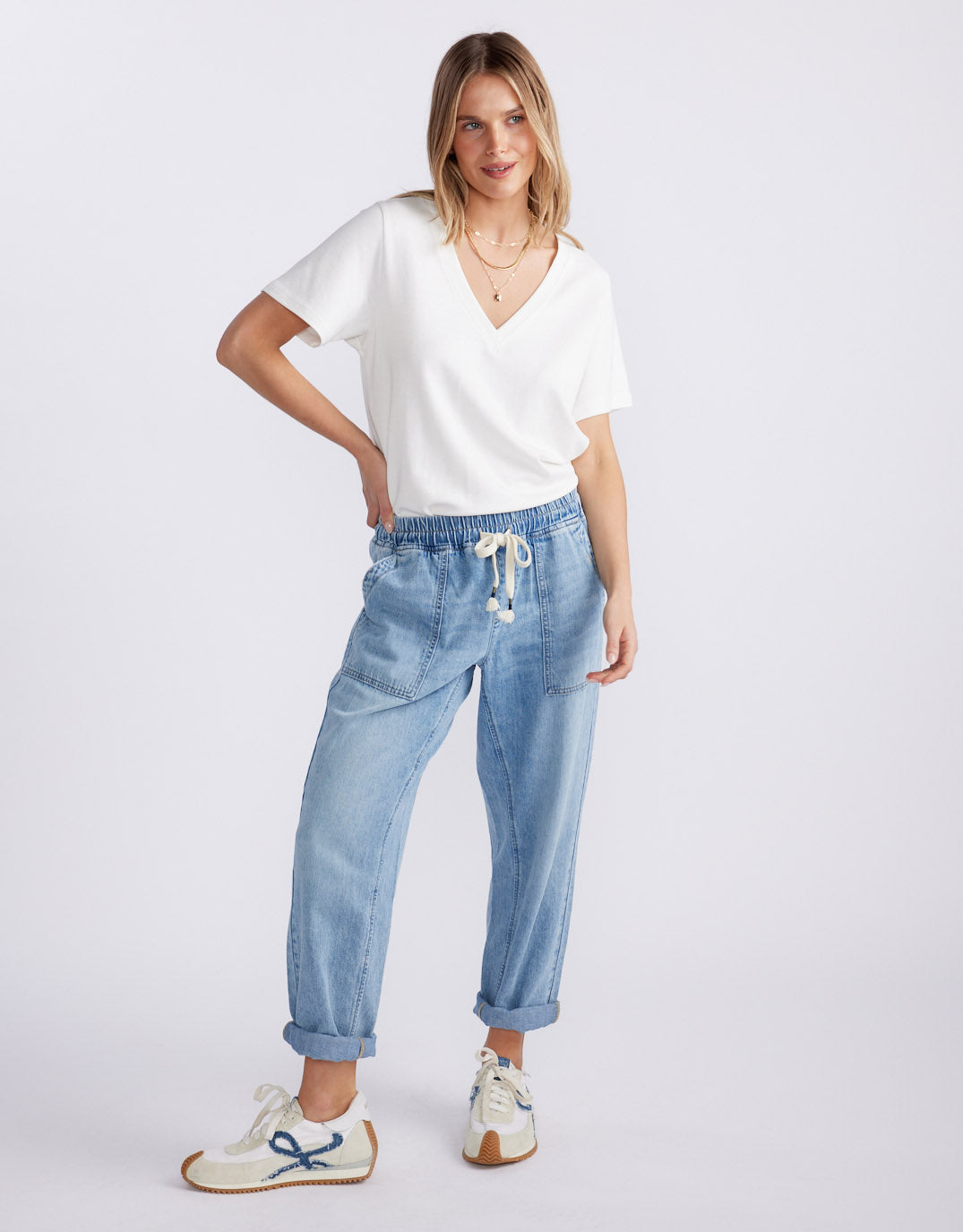 Beach Comber Pant - Mid Wash