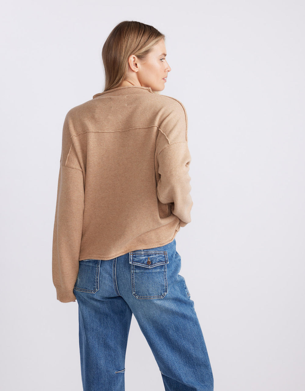 Biarritz Raw Edge Knit -  Mocha