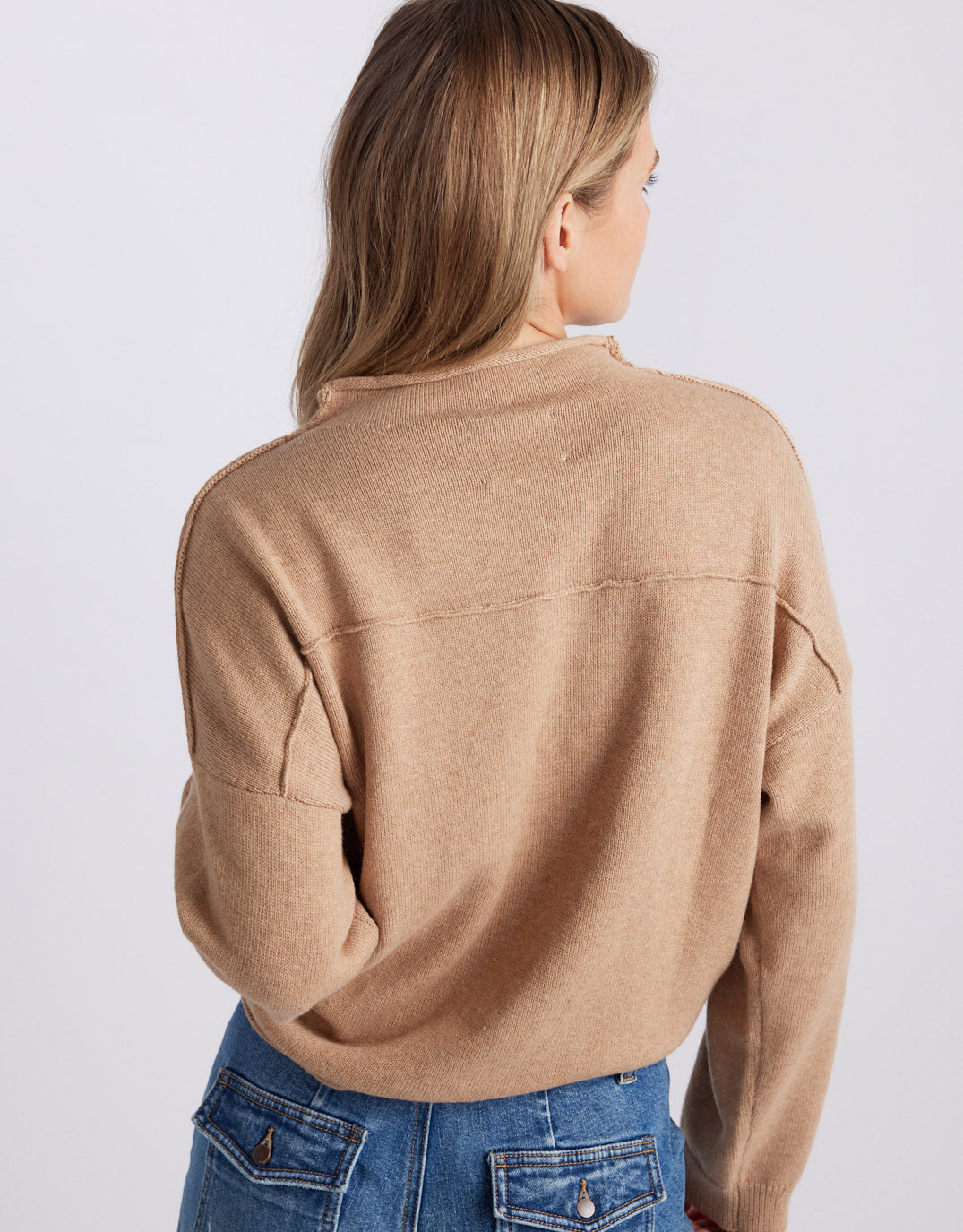 Biarritz Raw Edge Knit -  Mocha