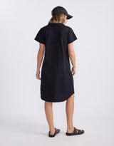 Olivia Polo Tee Dress - Black